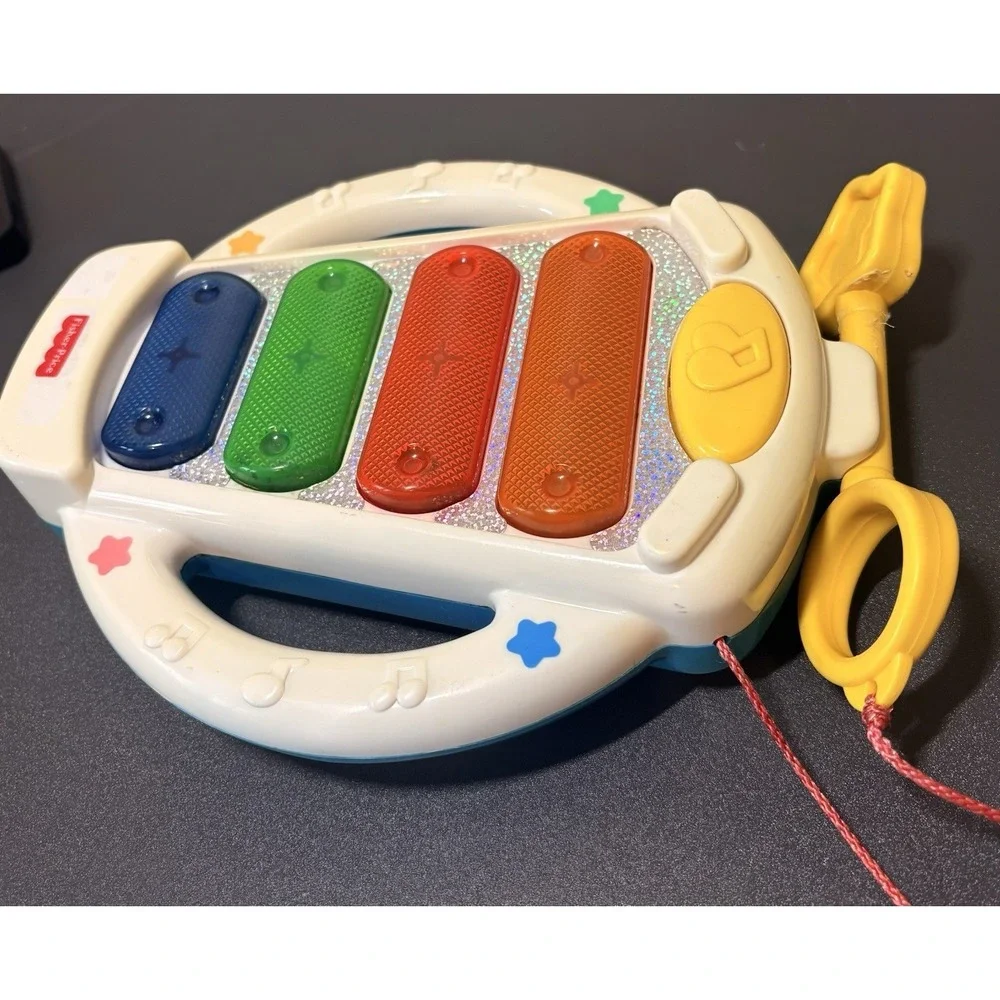 Fisher Price SPARKLING SYMPHONY XYLOPHONE Vintage 2 Sides Play Toy Tested-Works